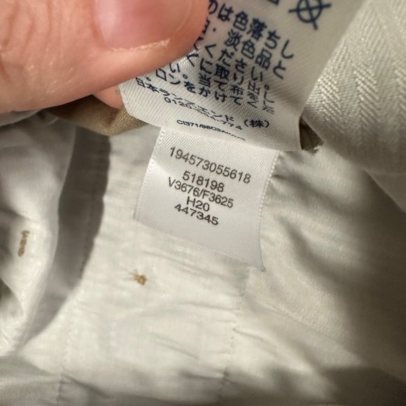 Lands End Mens 38 Khaki Traditional Fit Flat Front Chino Pants Pockets - Picture 6 of 9